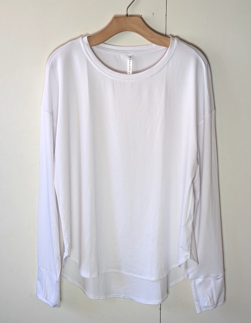 Fabletics Mens White Long Sleeve XL